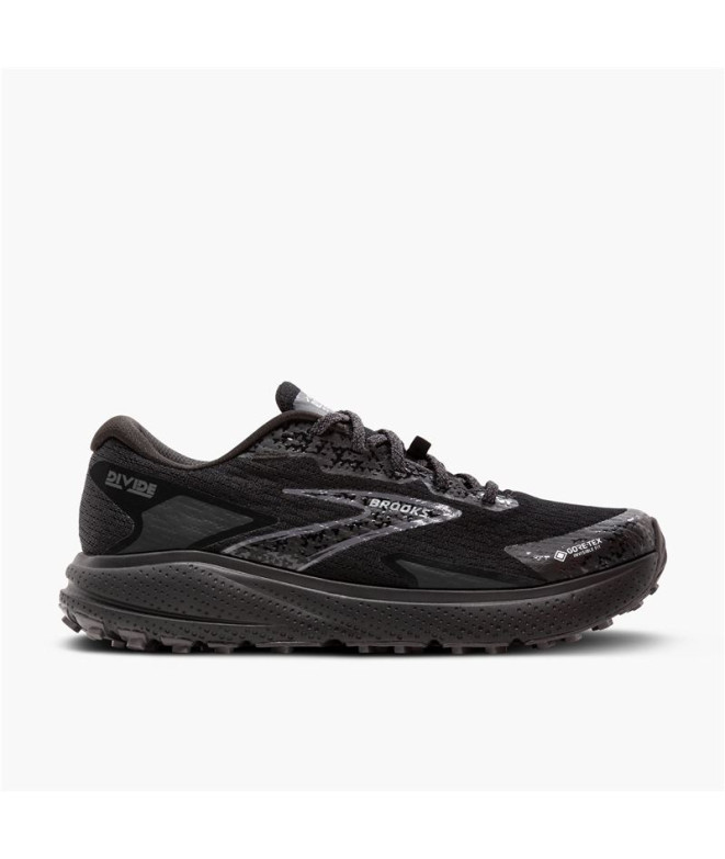 Sapatilhas Trail Brooks Homem de Divide 5 GTX Preto