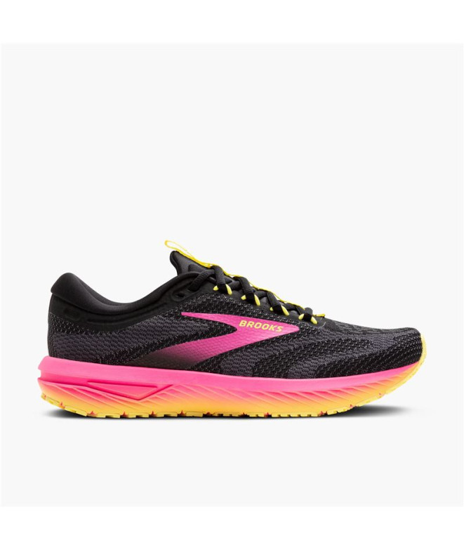 Sapatilhas Running Brooks Mulher de Revel 7 Preto/Rosa