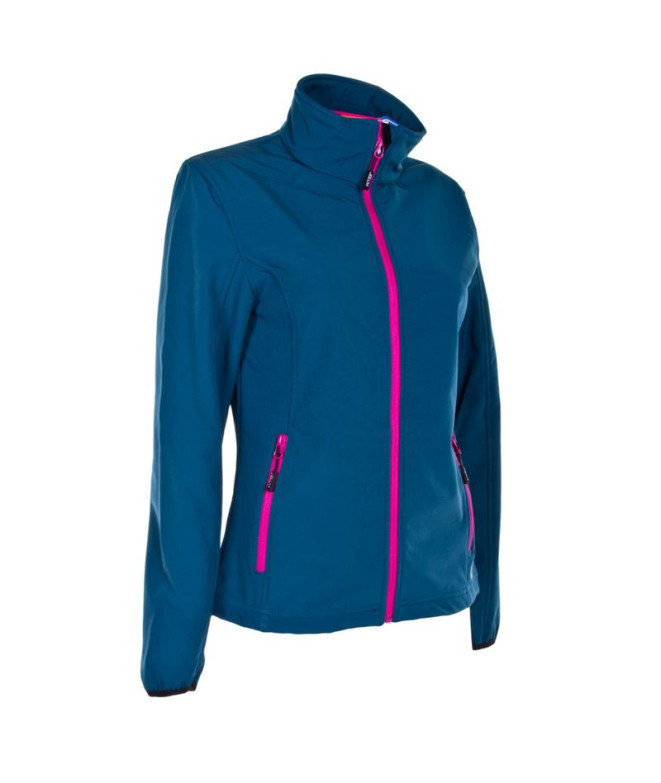 Soft - Shell Joluvi Mengali W Fucsia/Azul Lago