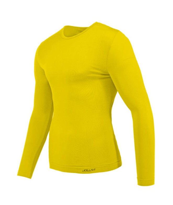 Joluvi Tee-shirt Performance Thermique Jaune