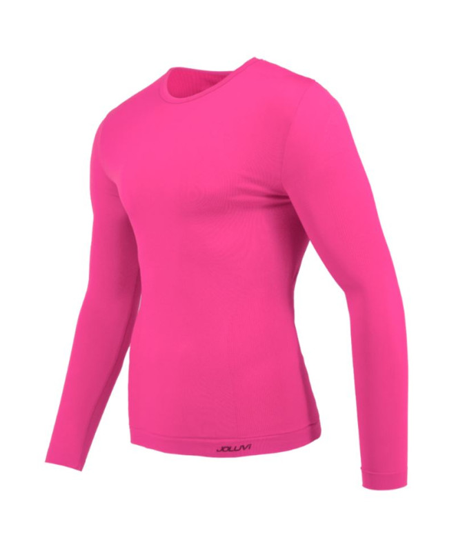 Camiseta térmica Joluvi Performance Rosa néon