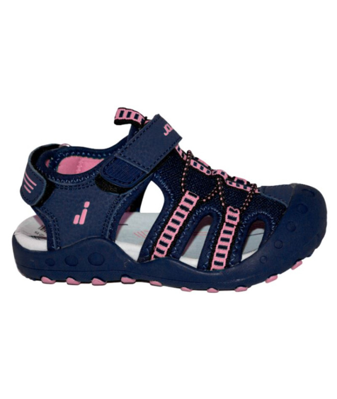 Sandalia Joluvi Cross Marino/Rosa Infantil
