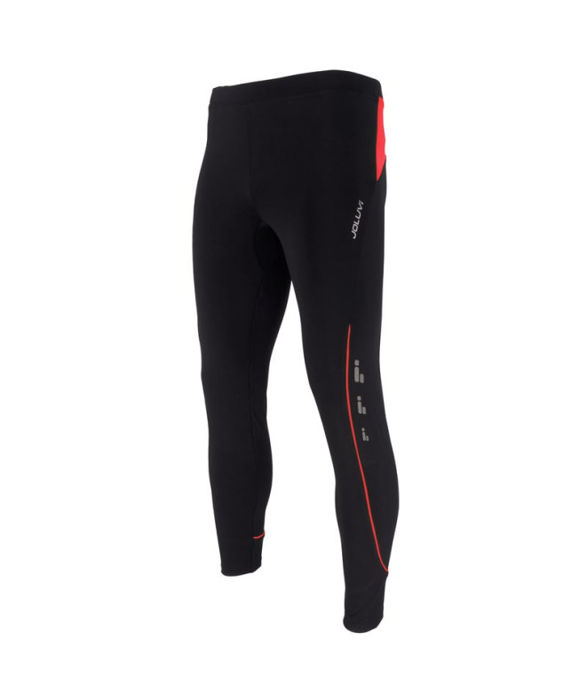 Joluvi Pantalon Profit Noir/Rouge