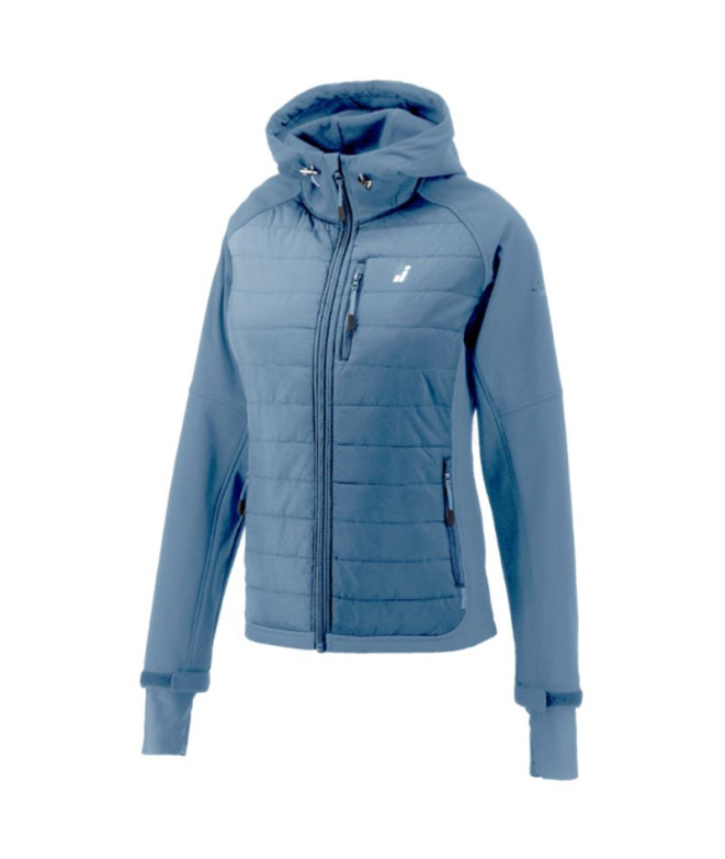 Joluvi Anorack Hybrid Shell Bleu acier / Bleu acier Femme