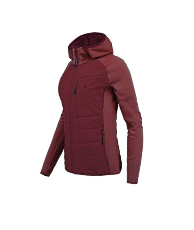 Anorack de Montaña Joluvi Hybrid 2.0 Mujer Granate