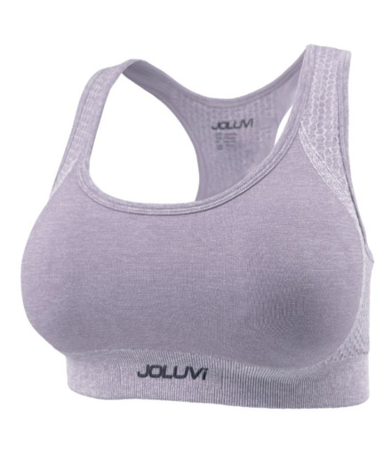 Sujetador Deportivo de Fitness Joluvi Lara Mujer Lila Vigore Sujetador Deportivo de Fitness Joluvi Lara Mujer Lila Vigore
