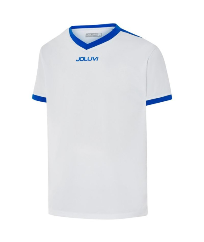 T-shirt Montagne Joluvi Homme de Play Comp Blanc-Bleu royal