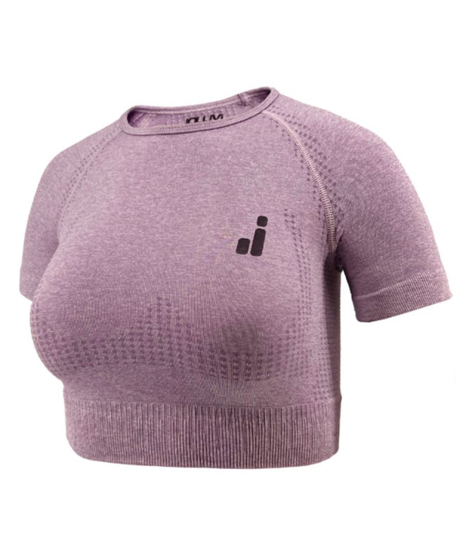 Sujetador Deportivo de Fitness Joluvi Ari Crop Mujer Lila Vigore
