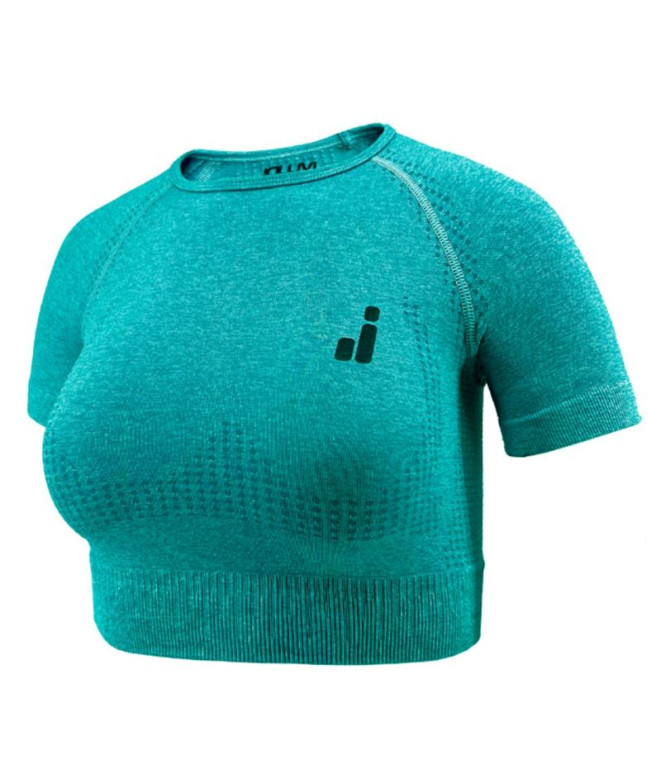 Sujetador Deportivo de Fitness Joluvi Ari Crop Mujer Esmeralda Vigore