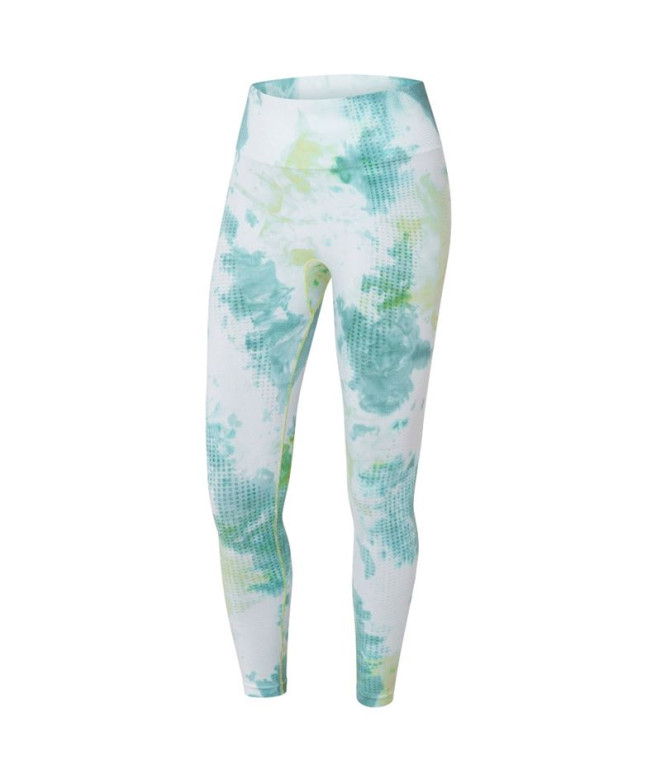 Mallas de Fitness Joluvi Tie Dye Mujer Amarillo/Menta