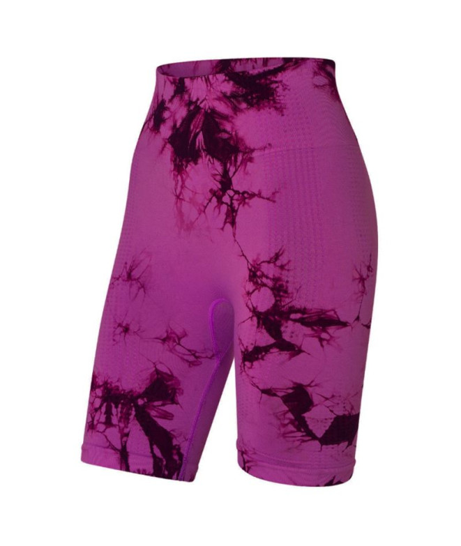 Bermuda Joluvi Tie Dye Mujer Orquidea Oscuro/Orquidea Oscuro