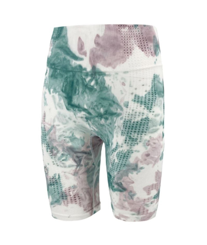 Bermuda Joluvi Tie Dye Mujer Turquesa/Lila