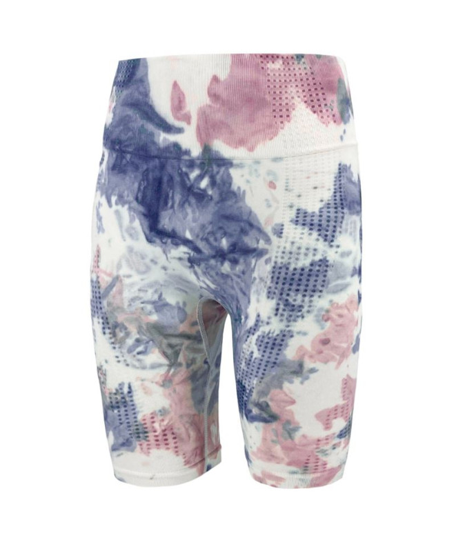 Bermuda Joluvi Tie Dye Mujer Azul Lago/Orquidea Oscuro