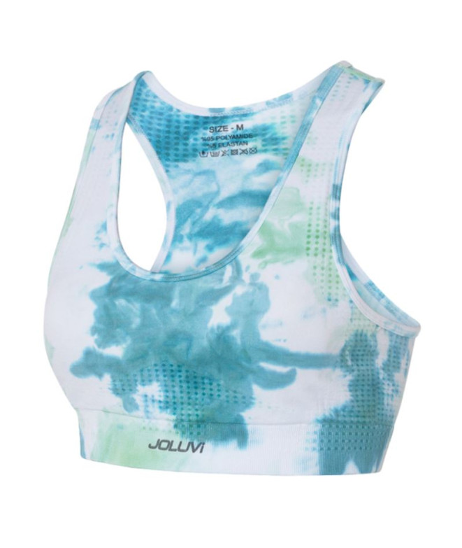 Haut Fitness Joluvi Haut de Tie Dye Emerald Mint Femme