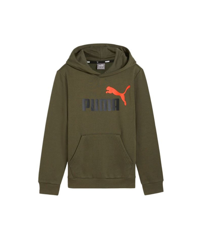 Sudadera Puma Ess+ 2 Col Big Logo Hoodie Fl Niño