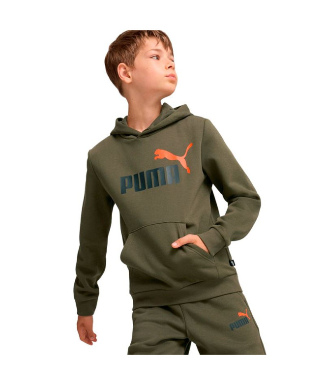 Sweat Puma Ess+ 2 Col Big Logo Hoodie Fl Enfant