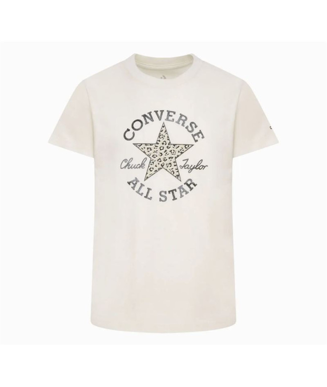 T-shirt Converse Disséqué Ctp Graphic Naturel Ivoire Fille