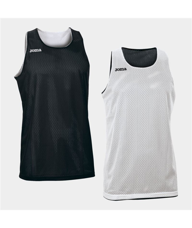 Camiseta Joma Reversible Aro Hombre Blanco-Negro