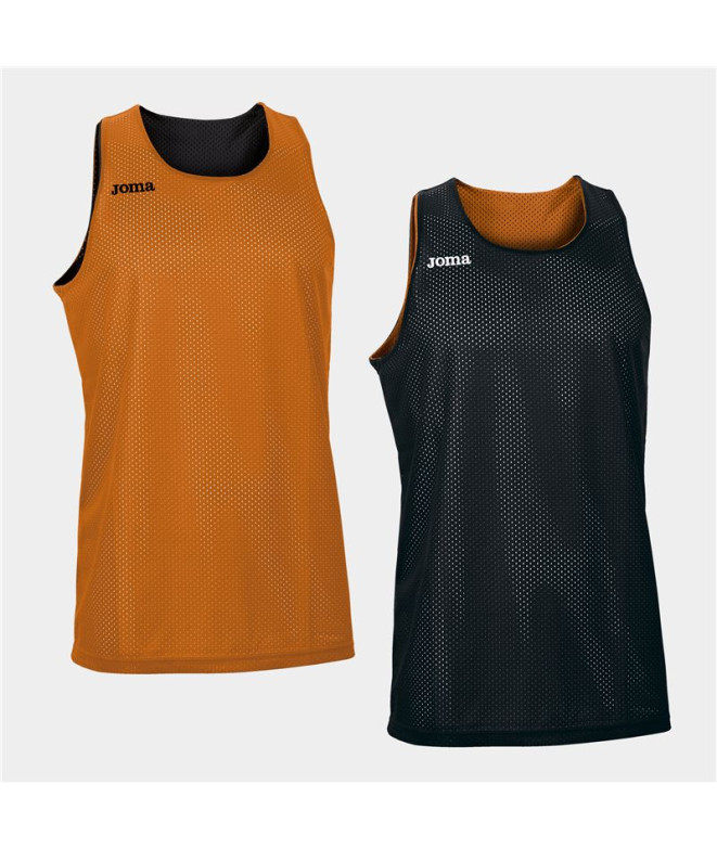 Camiseta Joma Aro Homem Reversível laranja-preto