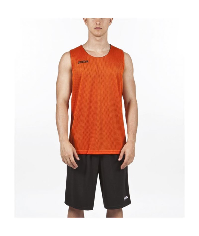 T-shirt Joma Roue Homme Réversible Orange-Noir