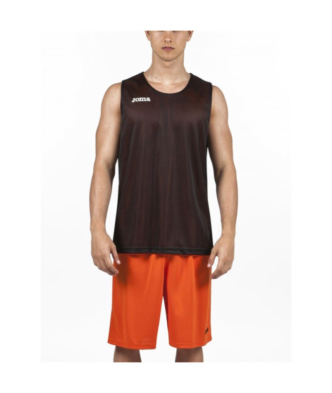 T-shirt Joma Roue Homme Réversible Orange-Noir