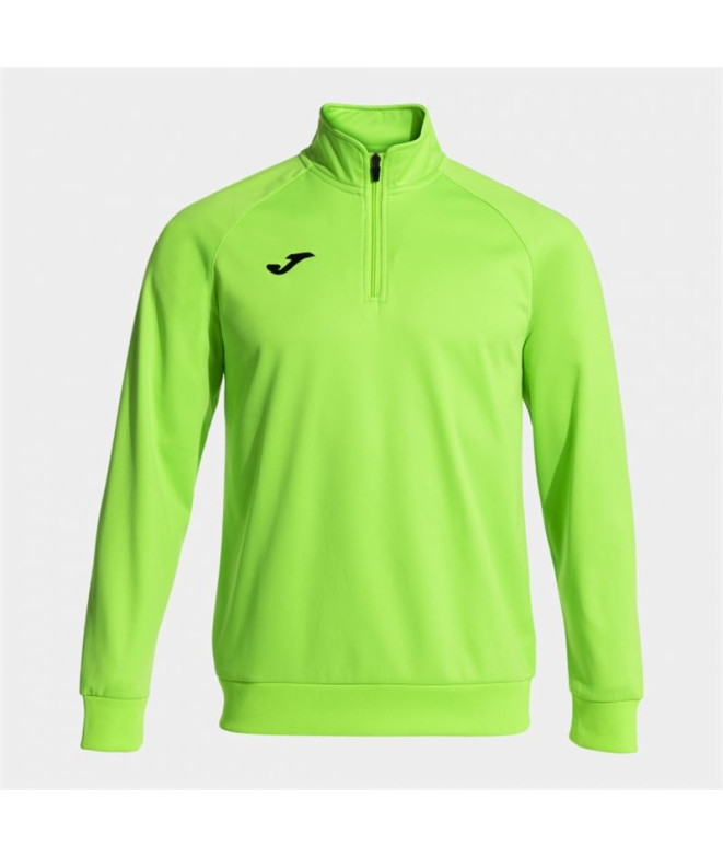 Sudadera Joma Faraon Hombre Verde Fluor Media Cremallera