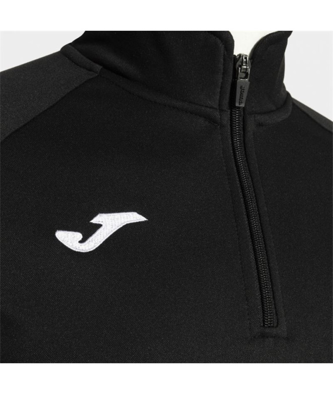 Sudadera Joma Faraon Hombre Negro Media Cremallera