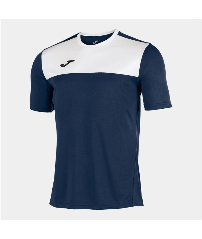 Camiseta Joma Homem Manga curta Winner Navy - Branco