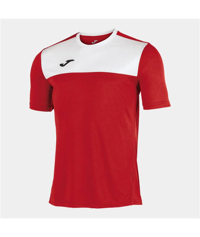 Camiseta Joma Homem Manga curta Winner Vermelho - Branco