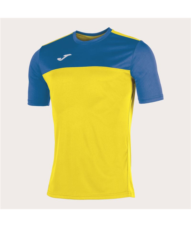 Camiseta Joma Homem Manga curta Winner Amarelo - Royal