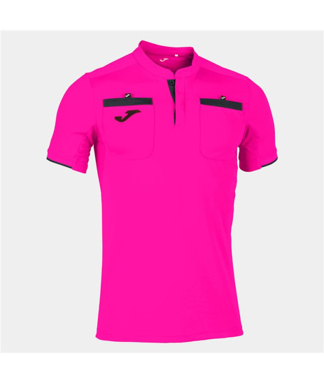 Camiseta De Fútbol Joma Manga Corta Referee Hombre Rosa Flúor