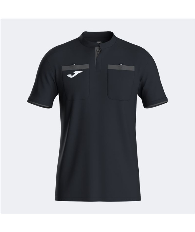 Camiseta De Fútbol Joma Manga Corta Referee Hombre Negro Antracita