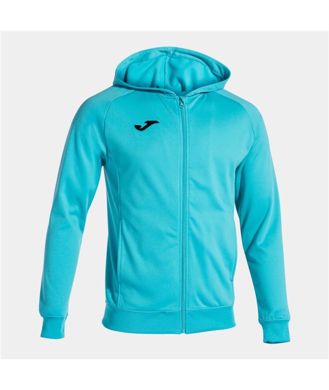 Chaqueta con Capucha Joma Menfis Hombre Turquesa flúor