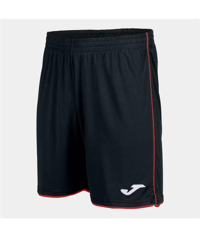 Joma Homem Short Liga Preto-Vermelho