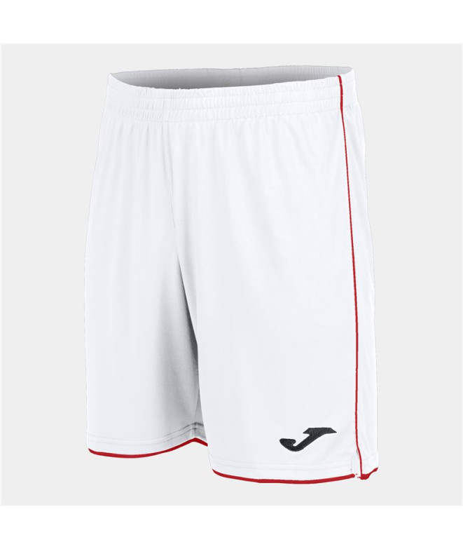 Joma Homem Short Liga Branco-Vermelho