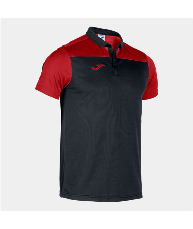 Polo Manga Corta Hobby II Hombre Negro-Rojo