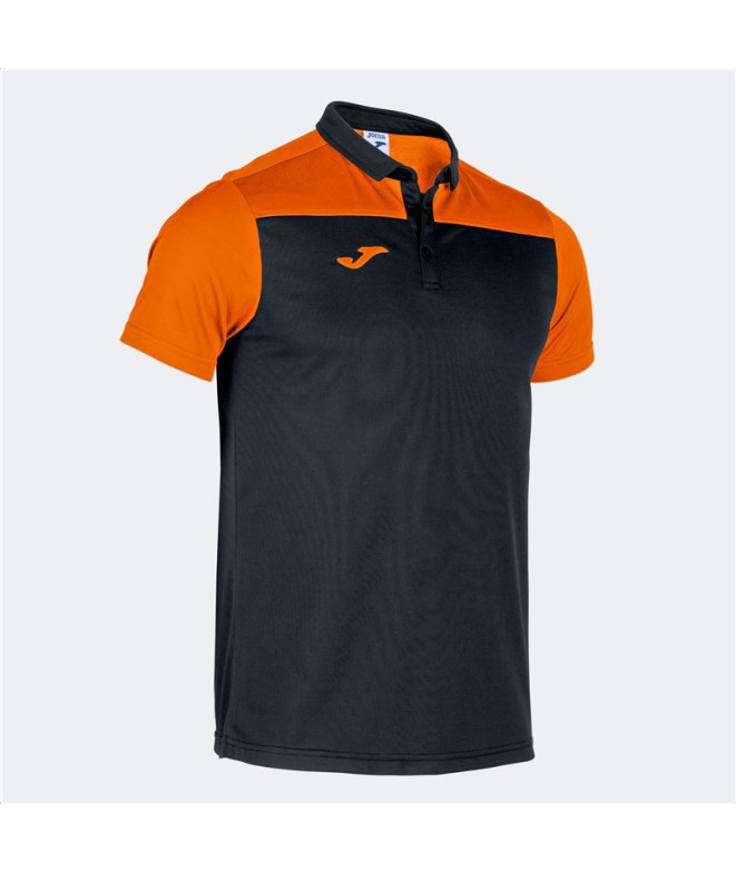 Polo Manga Corta Hobby II Hombre Negro - Naranja