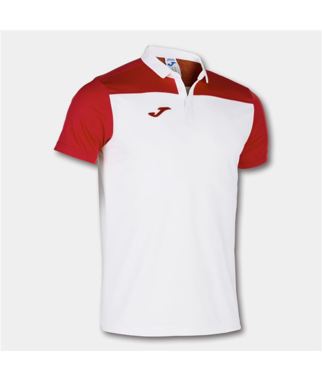 Polo Homme Manches courtes Hobby II blanc-rouge