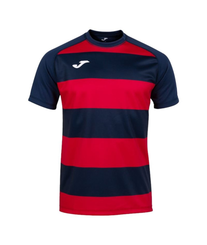 Camiseta Manga Corta Hombre Prorugby II Marino Rojo