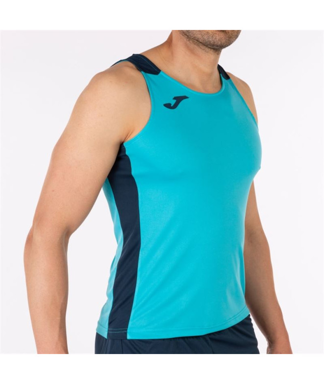 Camiseta Running De Record II Correias Turquesa Fluorine Ma