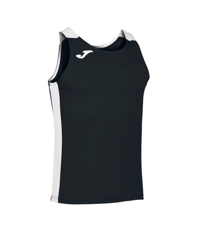 Camiseta De Running Tirantes Hombre Record II Negro Blanco