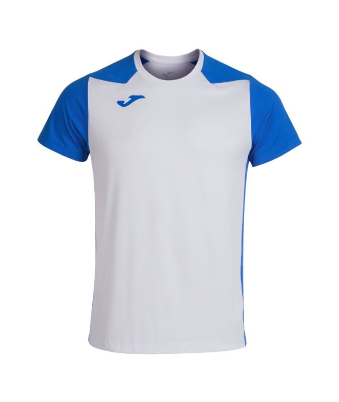 Camiseta De Running Manga Corta Hombre Record II Blanco Royal