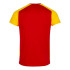 Camiseta Running Homem De manga curta Record II Vermelho Amarelo