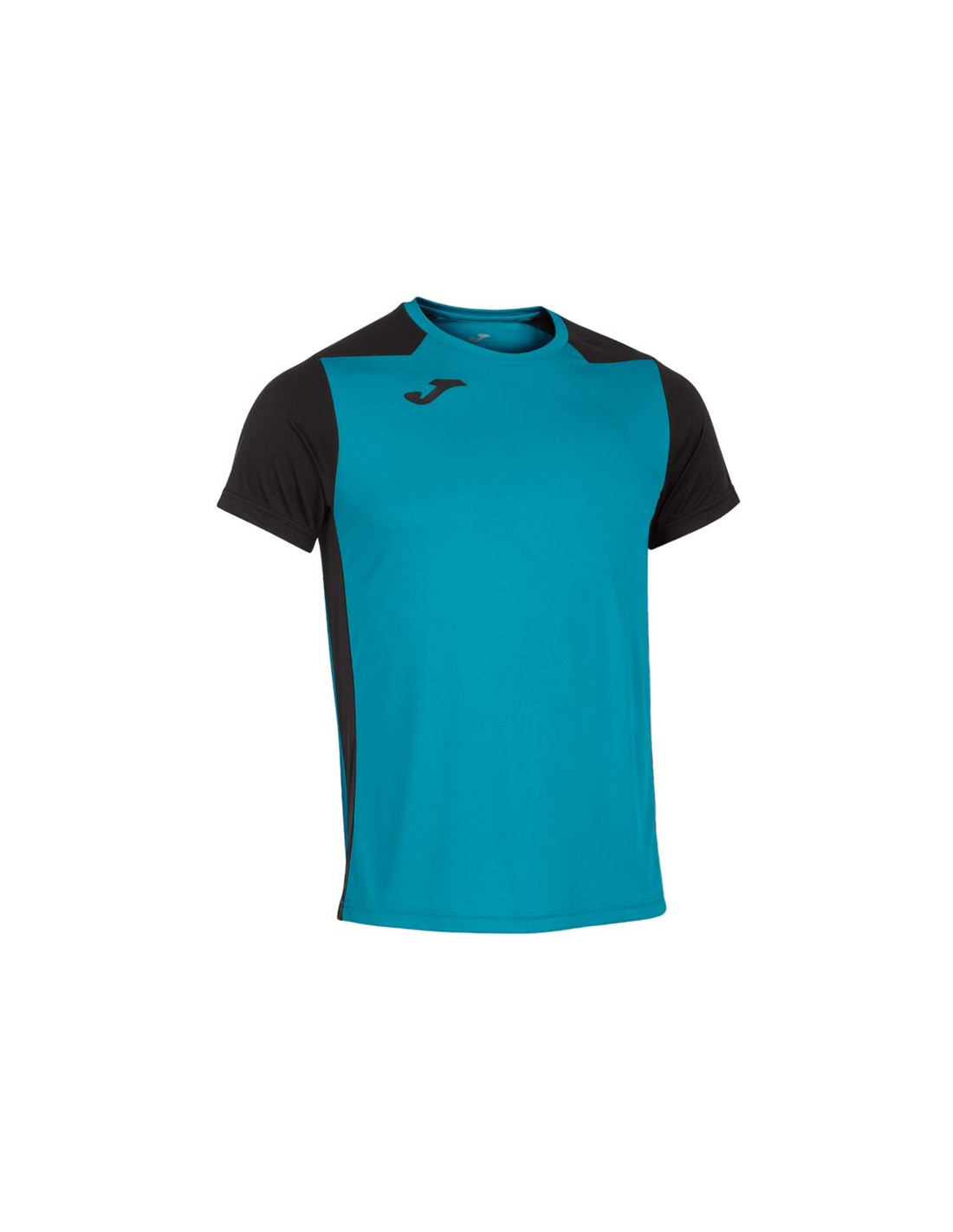 Camiseta De Running Manga Corta Hombre Record II Turquesa Negro