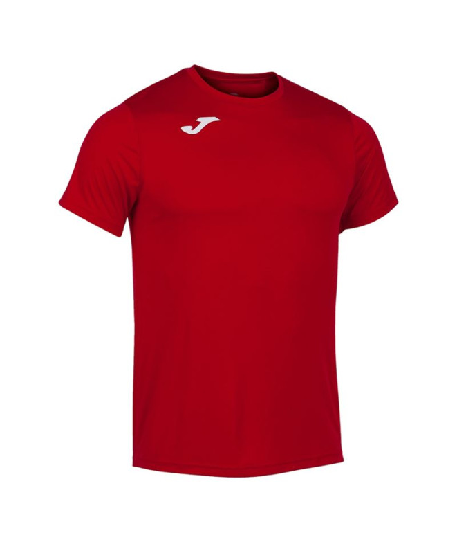 Camiseta De Running Manga Corta Hombre Record II Rojo