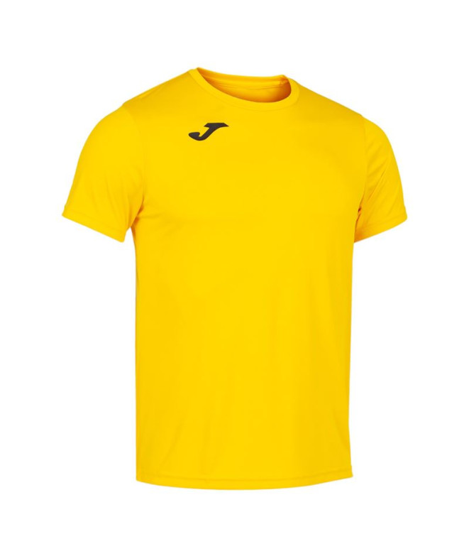 Camiseta Running Homem De manga curta Record II Amarelo