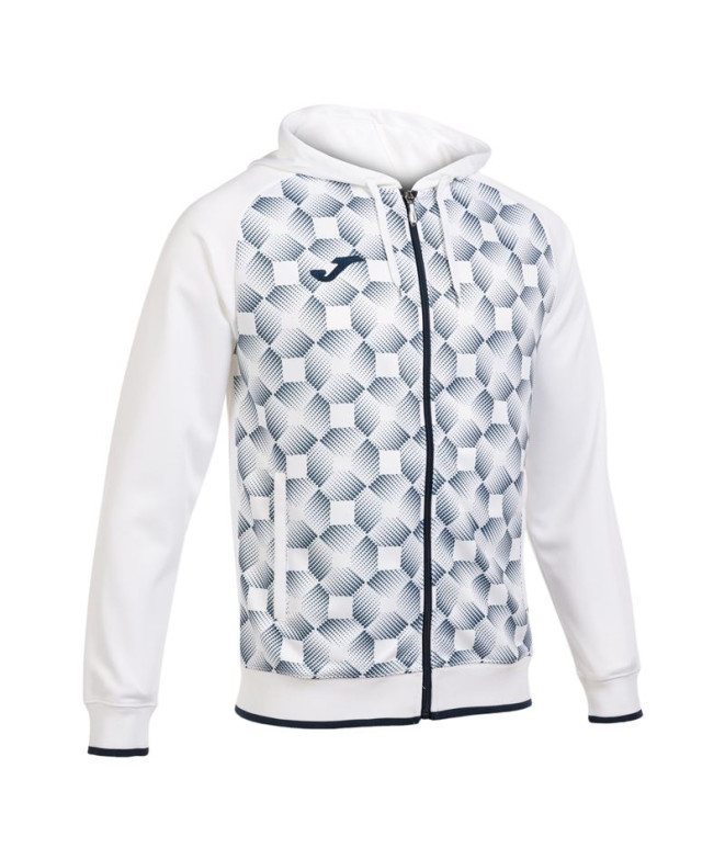 Chaqueta Con Capucha Joma Supernova III Hombre Blanco Marino