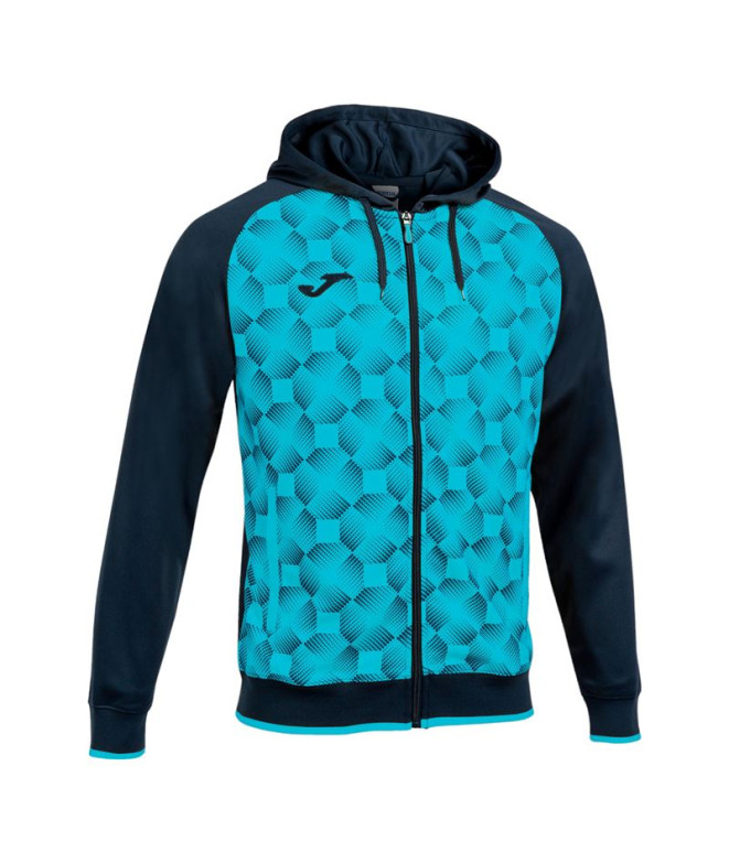 Veste Joma Homme Supernova III à capuche Turquoise Fluor Marine