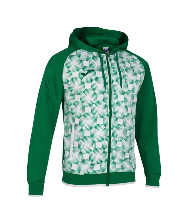 Chaqueta Con Capucha Joma Supernova III Hombre Verde Blanco