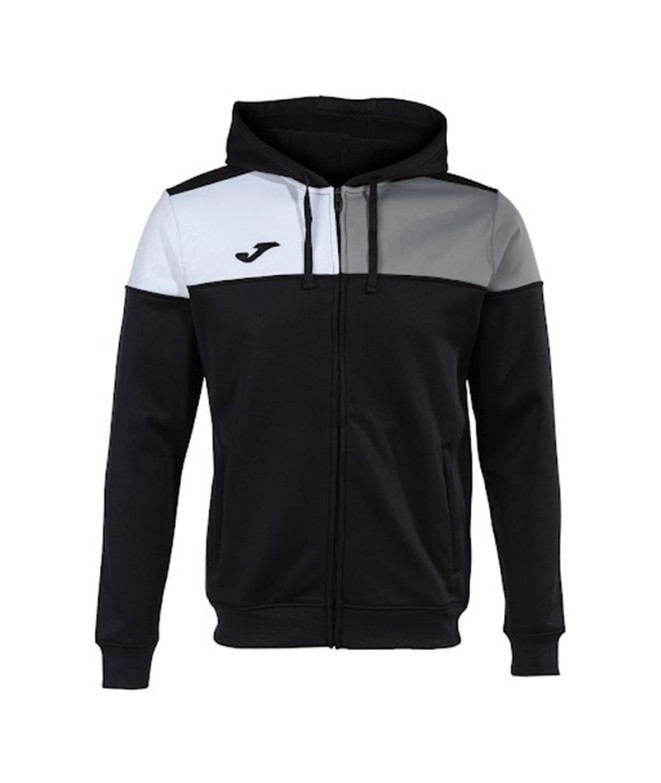 Veste Football Joma HommeEnfant from Hooded Crew V / Noir Gris Blanc